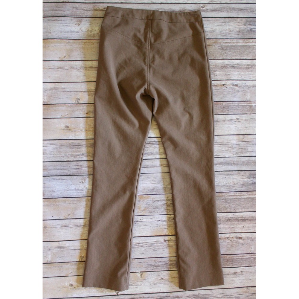 MM.LaFleur Foster Pants Size 4 Brown High Rise Side Zip‎ Slim Straight Trousers - Picture 4 of 7